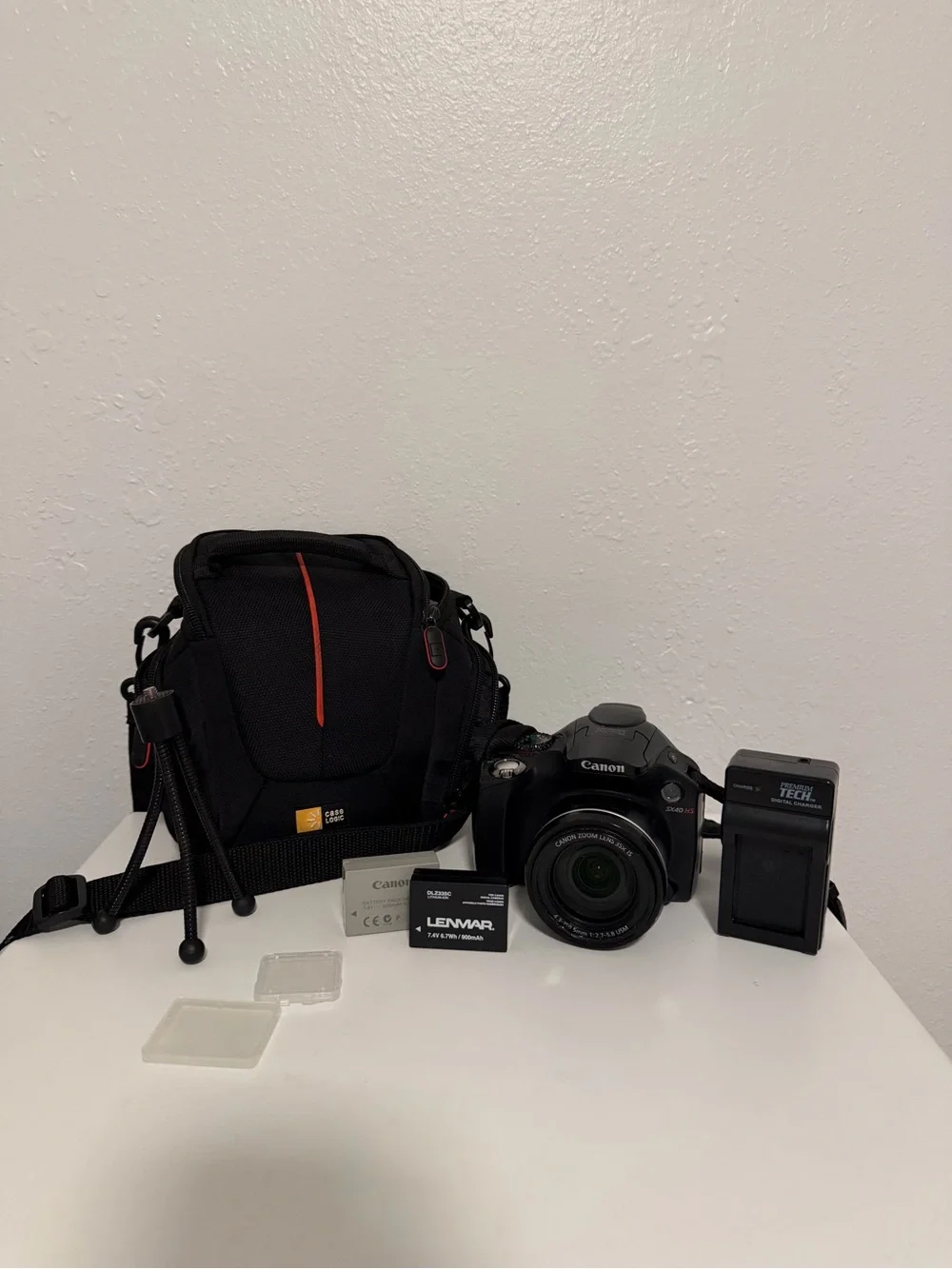 Canon Black and Red Accent DSLR Camera Kit with Accessories